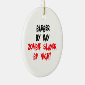 Zombie Slayer Barber Keramikornament (Rechts)
