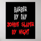 Zombie Slayer Barber Poster (Vorne)