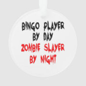 Zombie Slayer Bingo Player Ornament (Rückseite)