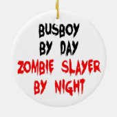 Zombie Slayer Busboy Keramikornament (Hinten)