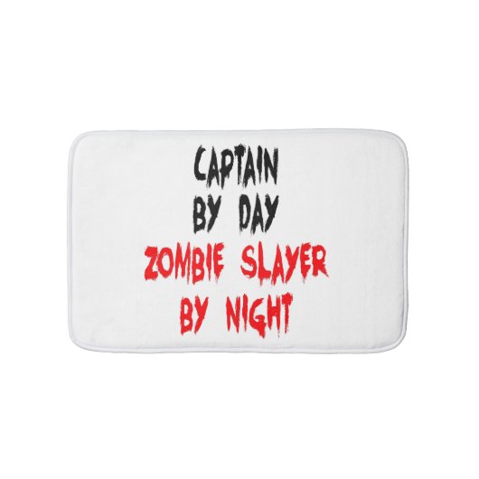 Zombie Slayer Captain Badematte (Vorderseite)