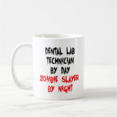 Zombie Slayer Dental Labrador Techniker Kaffeetasse (Links)