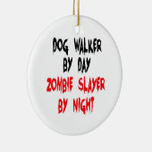 Zombie Slayer Dog Walker Keramikornament (Rechts)