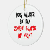 Zombie Slayer Dog Walker Keramikornament (Links)