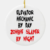Zombie Slayer Elevator Mechanik Keramikornament (Hinten)
