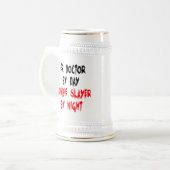 Zombie Slayer ER Doctor Bierglas (Vorderseite Links)