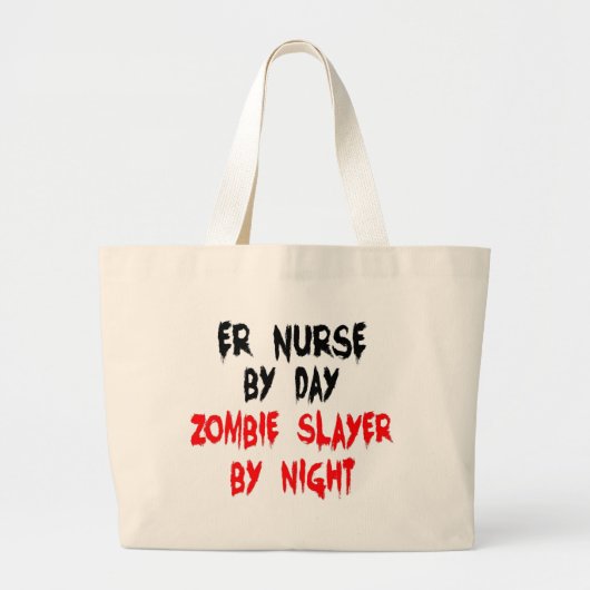 Zombie Slayer ER Nurse Jumbo Stoffbeutel (Vorne)