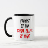 Zombie Slayer Feminist Tasse (Links)