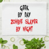 Zombie Slayer Geek Handtuch (Gefaltet)