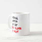 Zombie Slayer Interner Prüfer Kaffeetasse (Vorderseite Links)