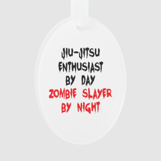 Zombie Slayer Jiu-Jitsu-Enthusiast Ornament (Vorderseite)