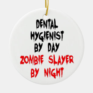 Zombie Slayer Keramik Ornament
