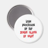 Zombie Slayer-Kreditprozessor Magnet (Vorderseite/Rückseite)