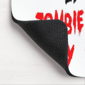Zombie Slayer Motorradfahrer Mousepad (Ecke)