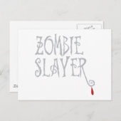 Zombie Slayer Postkarte (Vorne/Hinten)