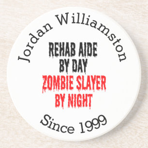 Zombie Slayer Rehab Aide Getränkeuntersetzer