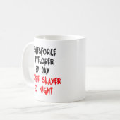 Zombie Slayer Salesforce Developer Kaffeetasse (Vorderseite Links)