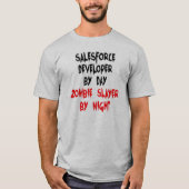 Zombie Slayer Salesforce Developer T-Shirt (Vorderseite)