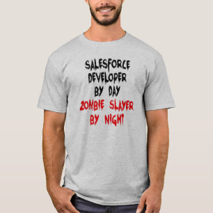 Zombie Slayer Salesforce Developer T-Shirt