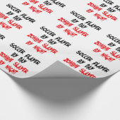 Zombie Slayer Soccer Player Geschenkpapier (Ecke)