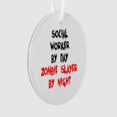 Zombie Slayer Social Worker Ornament (Vorderseite)
