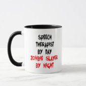 Zombie Slayer Speech Therapist Tasse (Links)