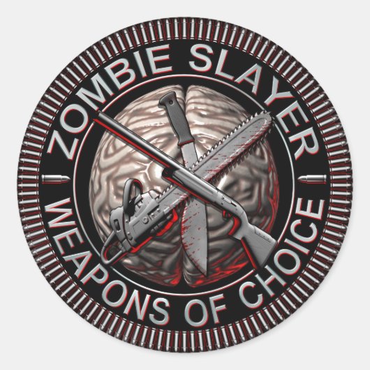 Zombie Slayer Stickers (Vorderseite)