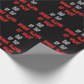 Zombie Slayer Vater Geschenkpapier (Ecke)