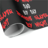 Zombie Slayer Vater Geschenkpapier (Rolleneckpunkt)