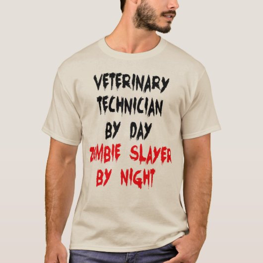 Zombie Slayer Veterinär T-Shirt (Vorderseite)