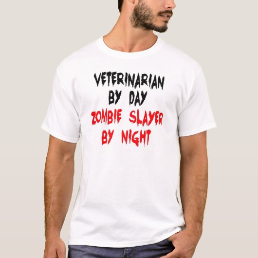 Zombie Slayer Veterinarian T-Shirt (Vorderseite)