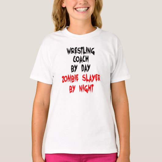 Zombie Slayer Wrestling Coach T-Shirt (Vorderseite)