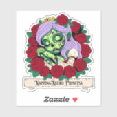 Zombie Sleeping Beauty Aufkleber (Blatt)