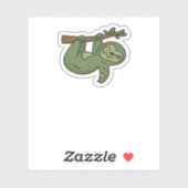 Zombie Sloth Classic T - Shirt Aufkleber (Blatt)