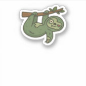 Zombie Sloth Classic T - Shirt Aufkleber (Vorderseite)