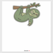 Zombie Sloth Classic T-Shirt Aufkleber (Blatt)