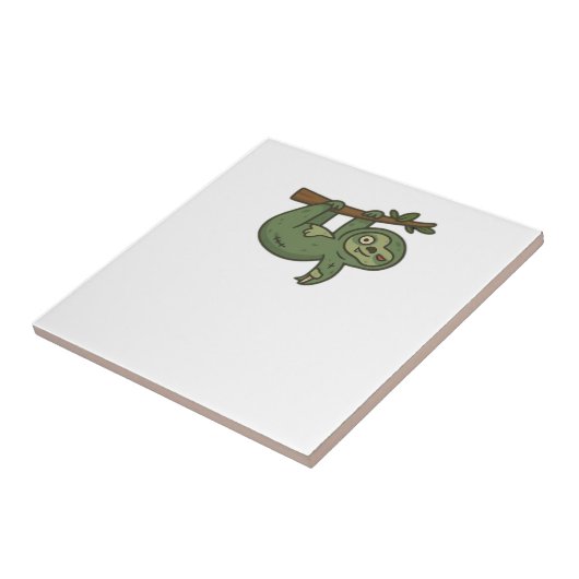 Zombie Sloth Classic T-Shirt Fliese (Seite)