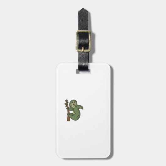 Zombie Sloth Classic T-Shirt Gepäckanhänger (Vorderseite vertikal)