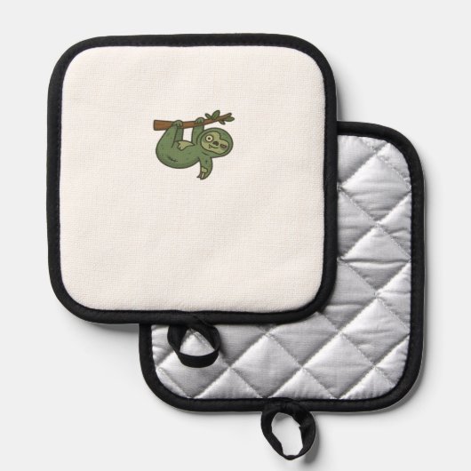 Zombie Sloth Classic T-Shirt Topflappen (Vorderseite/Rückseite)