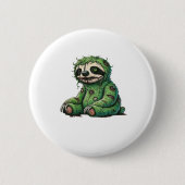 Zombie Sloth Halloween Zombie Sloth Zombie Lover C Button (Vorderseite)