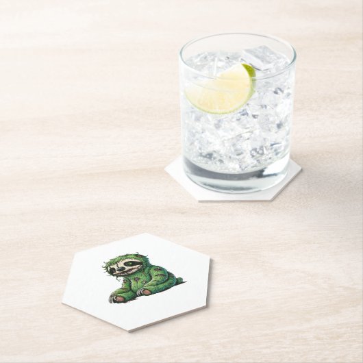 Zombie Sloth Halloween Zombie Sloth Zombie Lover C Untersetzer (Vor Ort)