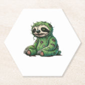 Zombie Sloth Halloween Zombie Sloth Zombie Lover C Untersetzer (Vorderseite)