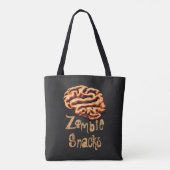 Zombie Snacks Hirngespinst Halloween Trick oder Tr Tasche (Rückseite)