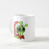 Zombie Snail, spät zu Weihnachten Kaffeetasse (Vorderseite Links)