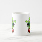 Zombie Snail, spät zu Weihnachten Kaffeetasse (Mittel)