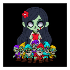 Zombie Snow White Poster