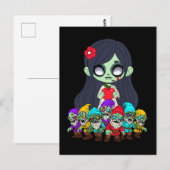 Zombie Snow White Postkarte (Vorne/Hinten)