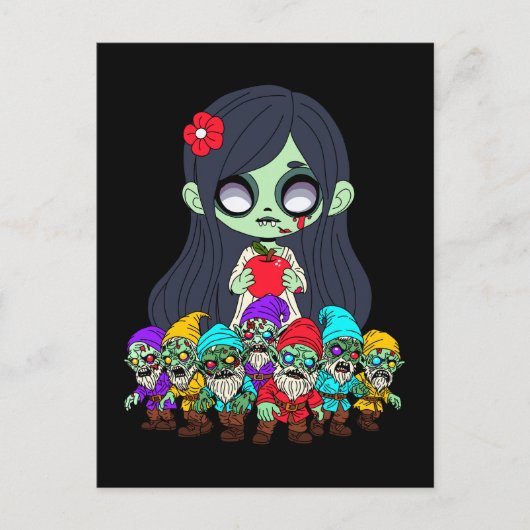 Zombie Snow White Postkarte (Vorderseite)