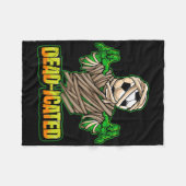 Zombie Soccer Player Scary Soccer Halloween  Fleecedecke (Vorderseite (Horizontal))