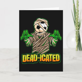 Zombie Soccer Player Scary Soccer Halloween  Karte